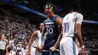 Shannon Jr. celebra ante el Thunder (AFP)