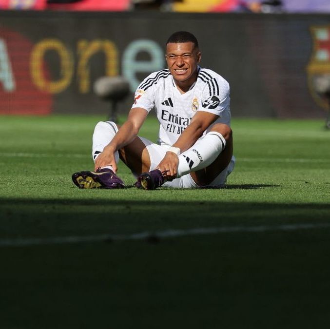 Kylian Mbappé durante el Clásico Español (AFP)