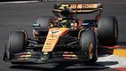 Lando Norris resistió la presión de Charles Leclerc en Mónaco (AFP)
