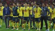 Jugadores de América, durante la premiación del Toluca (Imago7)