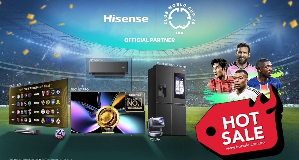 Hot Sale 2025: pantalla 4K de 55 pulgadas por menos de 6 mil pesos (Foto: @HisenseGlobal)