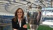 Marion Reimers con el trofeo de la Champions League (Captura)