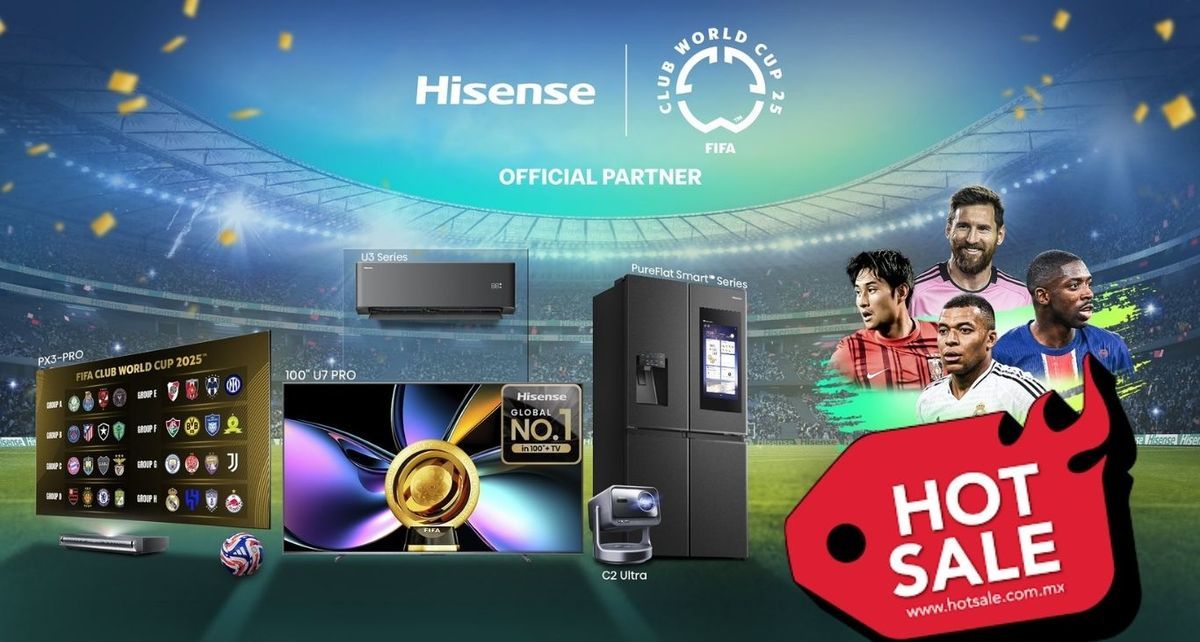 Hot Sale 2025: pantalla 4K de 55 pulgadas por menos de 6 mil pesos (Foto: @HisenseGlobal)