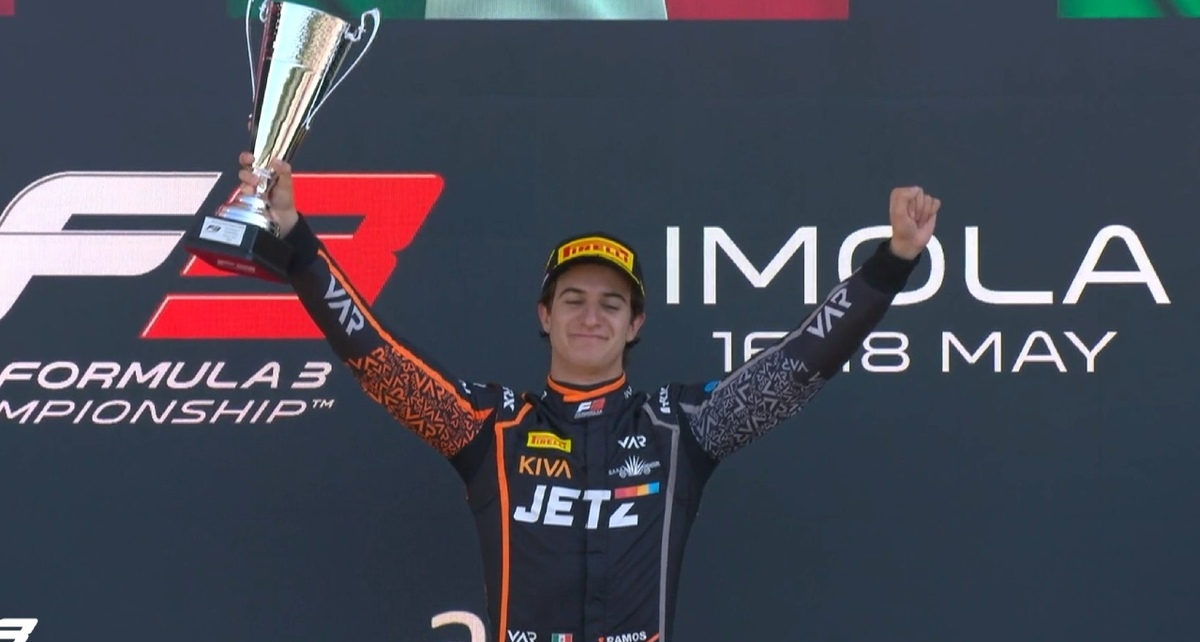 El mexicano Santiago Ramos ganó el GP de  Emilia Romaña de la F3 (X @Formula3)