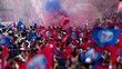 Las calles de París se llenaron de aficionados del PSG (AFP)