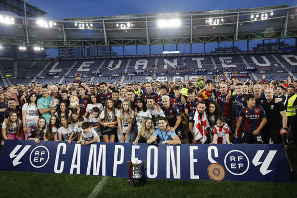 Levante, campeón de LaLiga Hypermotion (EFE)