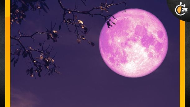Luna Rosa 2025: ¿a qué hora podrá verse su punto máximo en México? Te decimos. (FOTO): Canva.