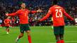 Cristiano Ronaldo volvió a aparecer en un momento importante (EFE)