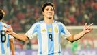 Julián Álvarez marcó el único gol del partido (@Argentina)