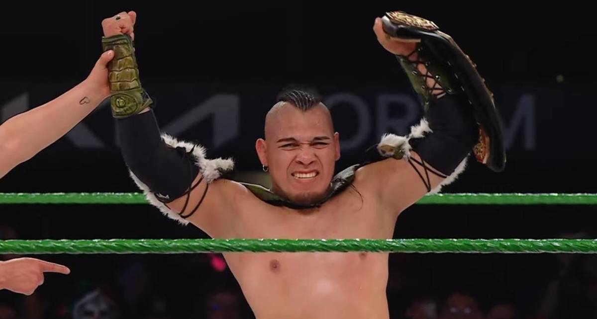 El Hijo del Vikingo se quedó con el Megacampeonato AAA en Worlds Collide (Captura)