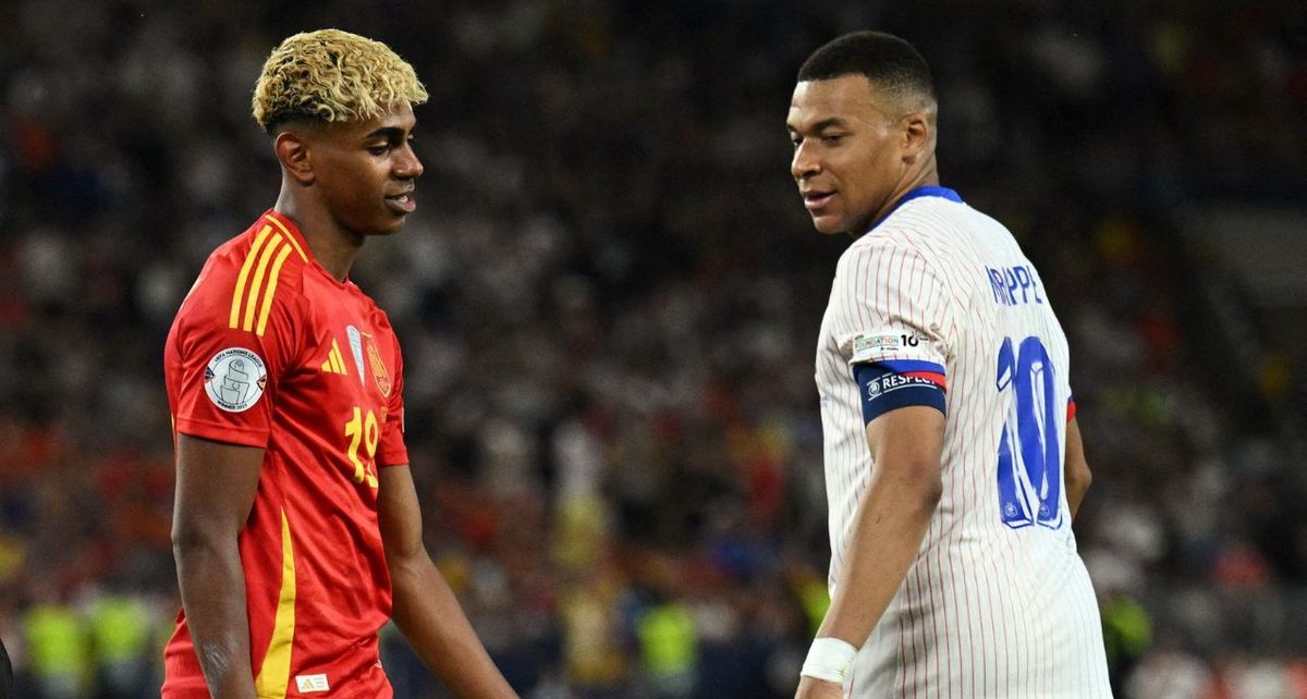 Lamine Yamal y Kylian Mbappé en duelo de Nations League (Reuters)