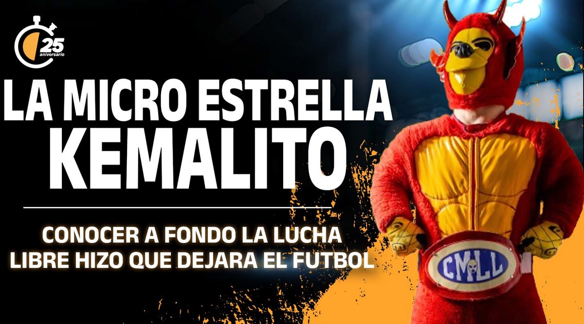 Conocer a fondo la Lucha Libre me hizo dejar el futbol: Kemalito
