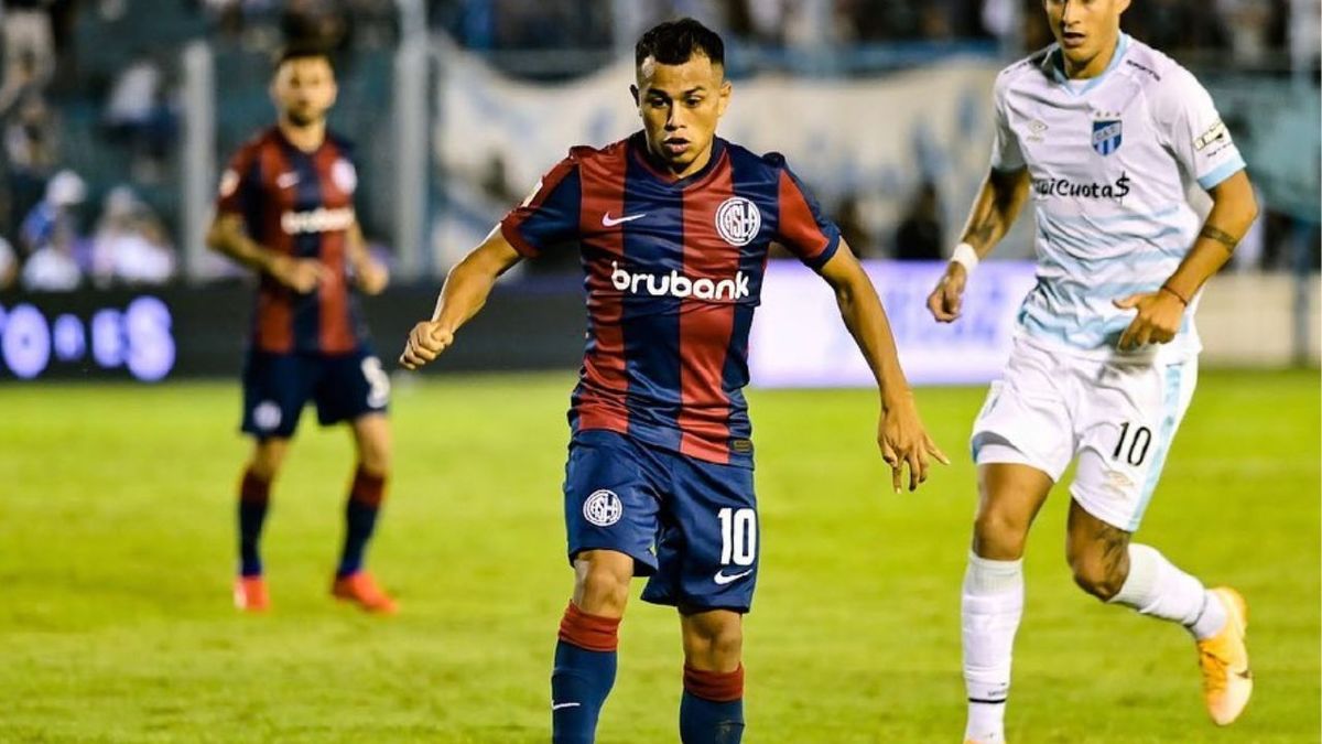 Nahuel Barrios en su paso por San Lorenzo (Instagram)