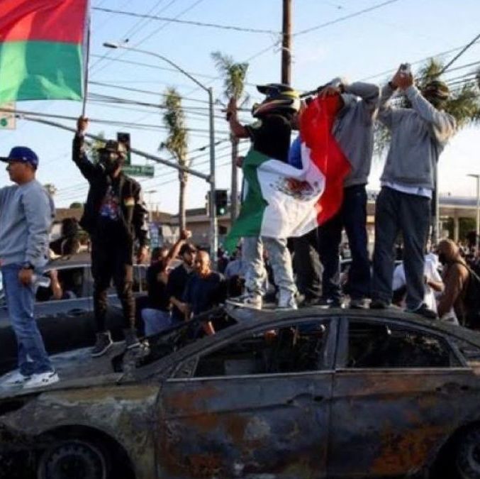 Trump envía a la Guardia Nacional a LA para frenar protestas contra redadas migratorias | Foto: X