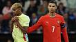 Cristiano Ronaldo y Lamine Yamal en la Final de Portugal vs. España (EFE)
