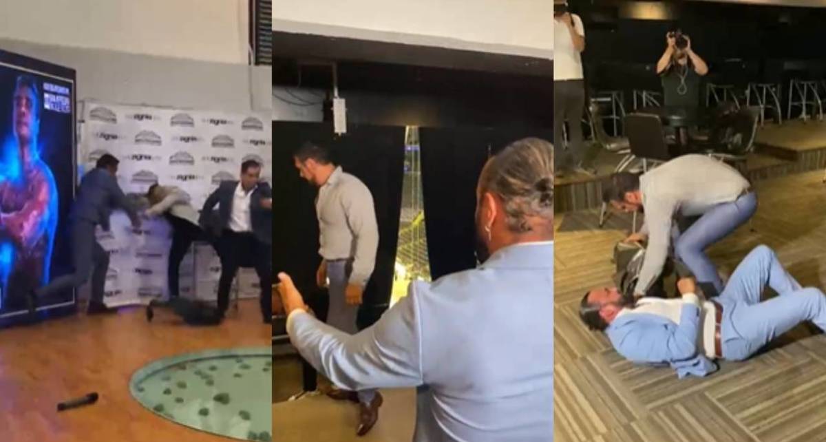 Alberto del Río atacó al Hijo del Vikingo en plena conferencia