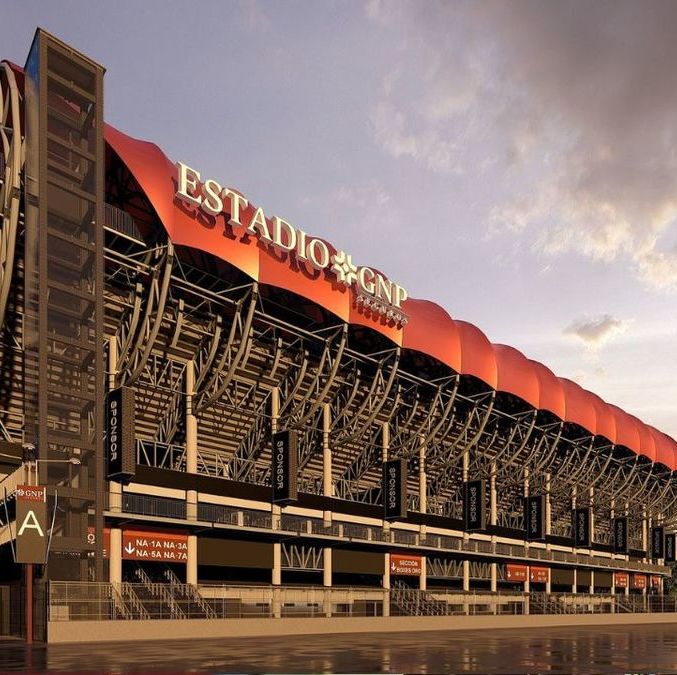 Vista exterior del Estadio GNP Seguros (Ocesa)