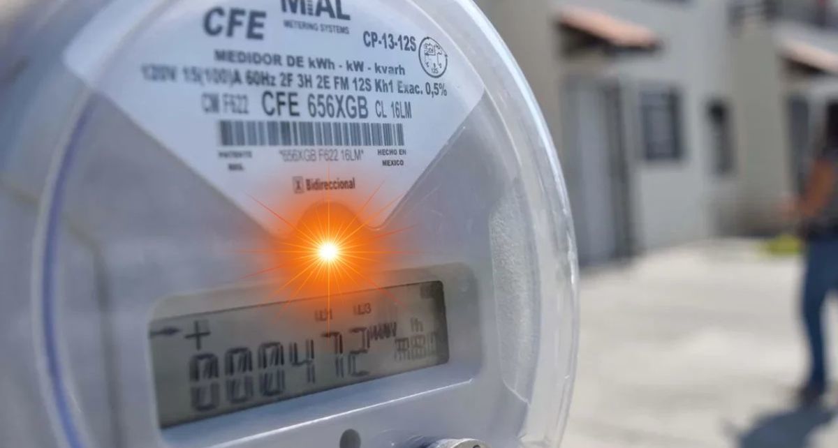 ¿Debes preocuparte? Esto significa la luz naranja en el medidor digital de la CFE. (FOTO): Especial.
