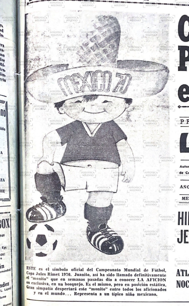 'Juanito' era el símbolo del Mundial de 1970. (Foto: Hemeroteca La Afición/ Mileno)