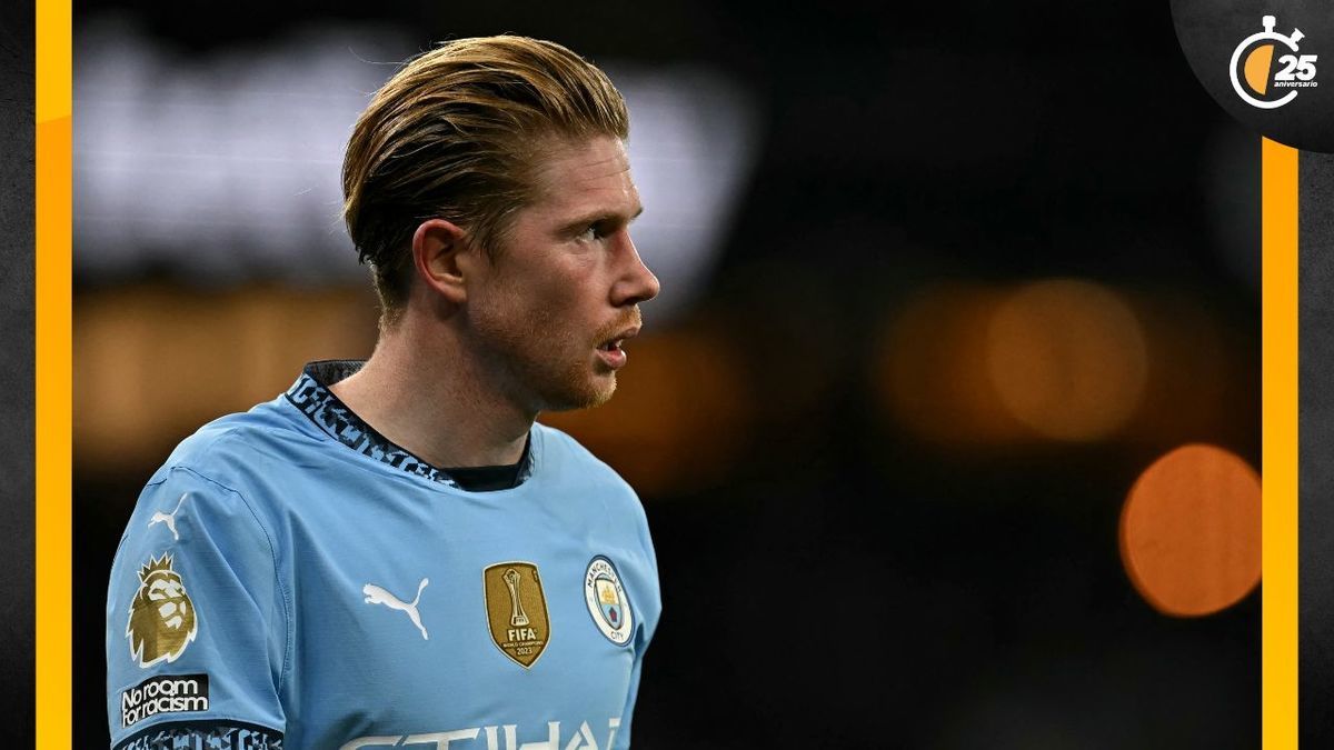Kevin de Bruyne ganó 16 títulos con el Manchester City y va por uno más (AFP)