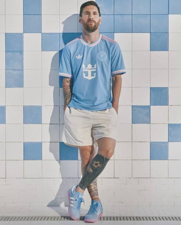 Lionel Messi con el jersey del Inter Miami para el Mundial de Clubes (@adidasfootball)