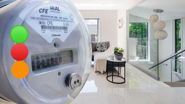 Verde, Naranja y Rojo: El significado de los colores en medidor de luz de la CFE