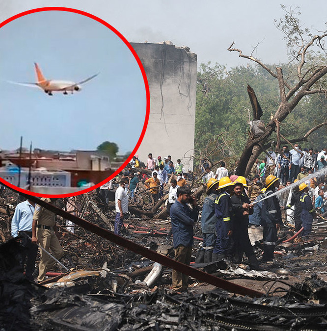 Avión con 242 pasajeros se desploma pocos minutos de despegar en India (Reuters)