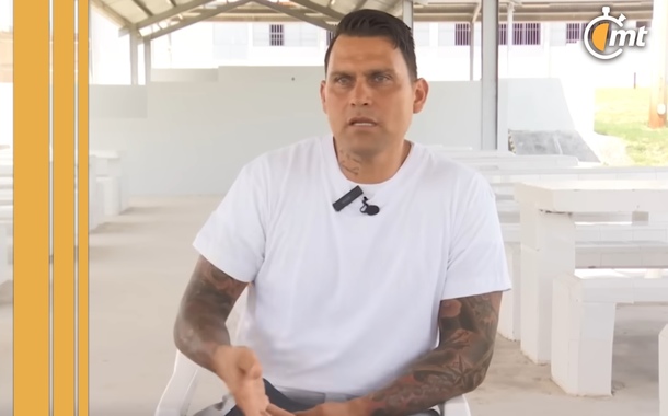 Omar ‘Gato’ Ortiz, exfutbolista que está presó en el CERESO de Cadereyta (Canal 6 deportes)