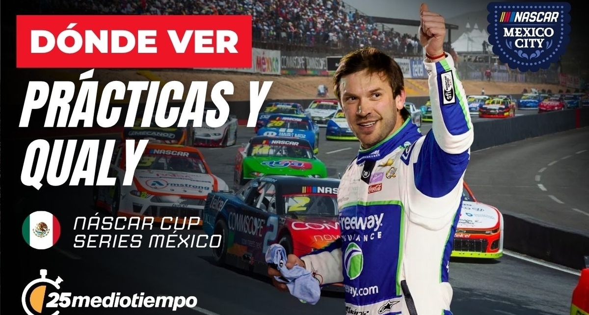 Consulta los horarios y canales en vivo de la NASCAR Mexico City Weekend 2025.
