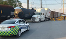 El tren embistió al tráiler. (Foto: Telediario)