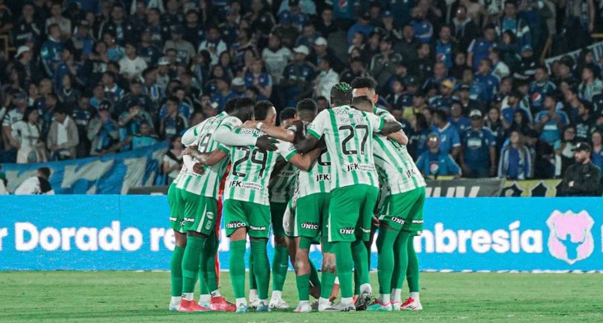 El plantel del Atlético Nacional pasó un momento de mucha angustia (@nacionaloficial)