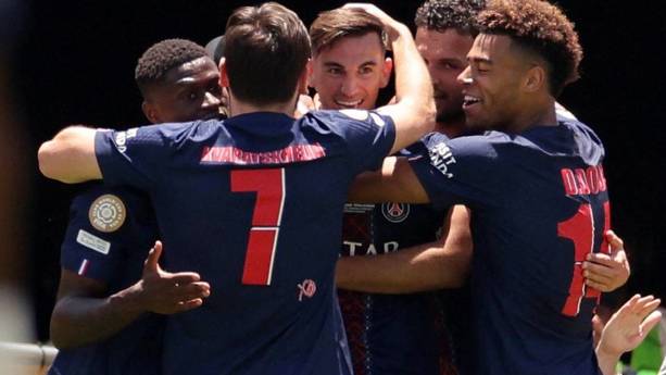 Fabián Ruiz hizo el primer gol del PSG en el Mundial de Clubes (Reuters)