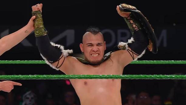 El Hijo del Vikingo se quedó con el Megacampeonato AAA en Worlds Collide (Captura)