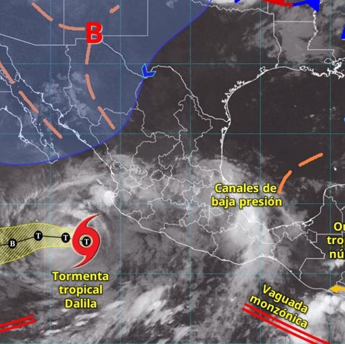 Se prevén fuertes lluvias e inestabilidad por la tormenta Dalila