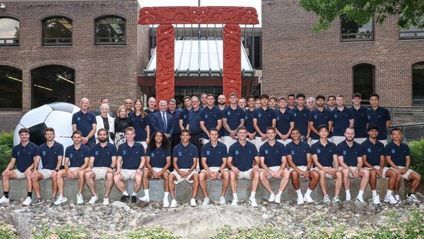 El Auckland City FC recibió una cálida recepción en la Embajada de Nueva Zelanda en Washington, DC. (Foto: Auckland City)