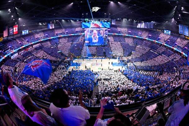 El Paycom Center se hizo sentir en el Pacers vs. Thunder (Reuters)