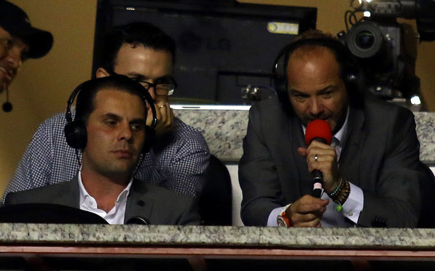 Christian Martinoli y Luis García, la dupla estelar en narraciones de futbol en TV Azteca. (Imago7)
