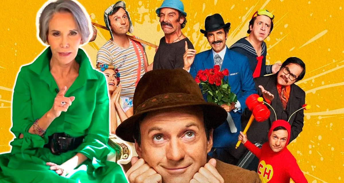 Florinda Meza arremetió contra la serie 'Chespirito: sin querer queriendo'. (Fotos: Instagram @florindamezach1 y @chespiritosinquererqueriendo)