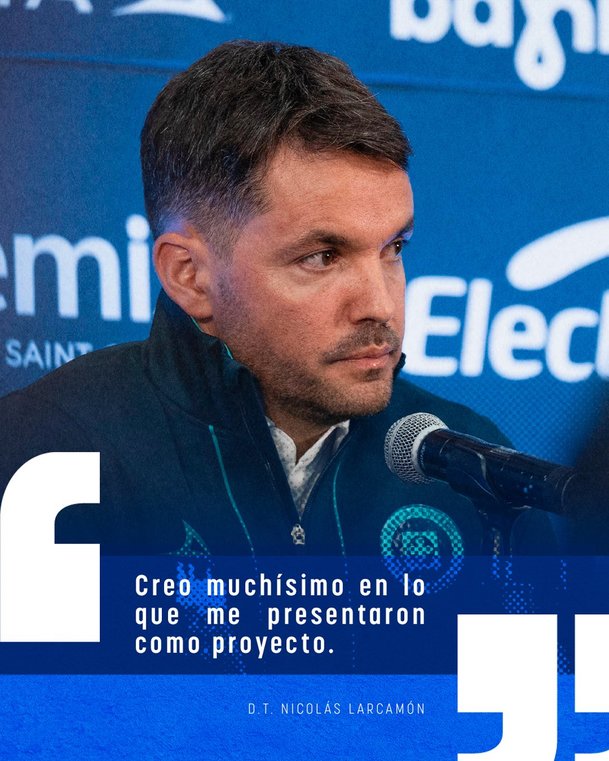 Larcamón es el nuevo DT del Cruz Azul, ya fue presentado. (Foto: Cruz Azul)