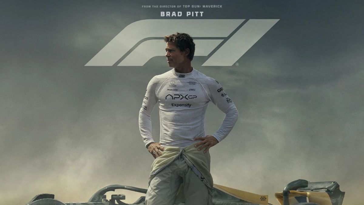 Brad Pitt entrega una de sus películas más emocionantes y llenas de adrenalina en 'F1: la película'. Foto: Universal