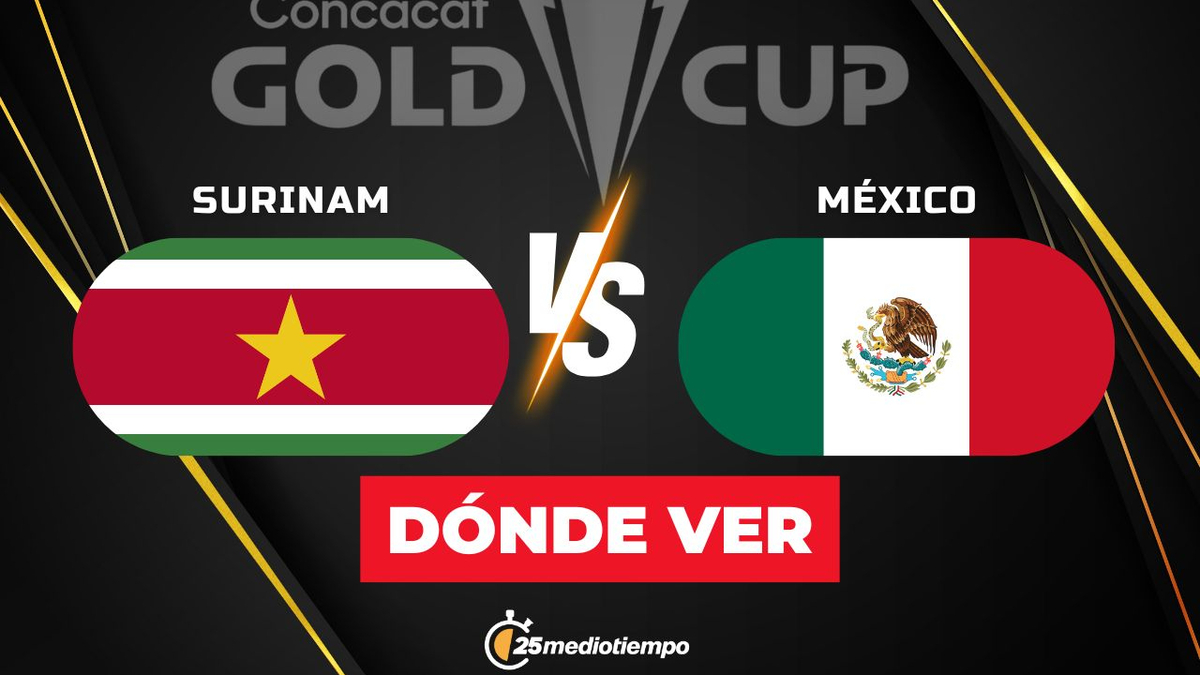 Consulta la previa de México vs. Surinam para ver EN VIVO Jornada 2 Copa Oro 2025. Diseño: Abigail Sequerra