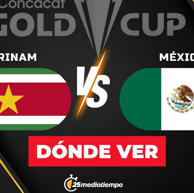 Consulta la previa de México vs. Surinam para ver EN VIVO Jornada 2 Copa Oro 2025. Diseño: Abigail Sequerra