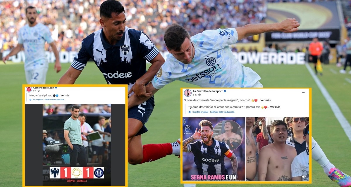 La prensa italiana reaccionó al empate entre Rayados e Inter (Reuters)