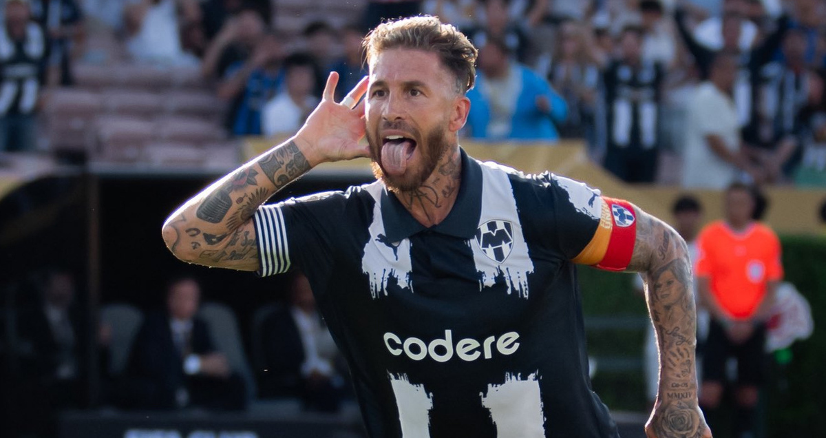 Sergio Ramos hizo el gol que le dio ventaja momentánea a Rayados ante Inter de Milán. (Foto: Rayados)