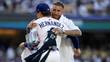 Sergio Ramos fue uno de los grandes atractivos en el juego entre Dodgers y Padres (AFP)