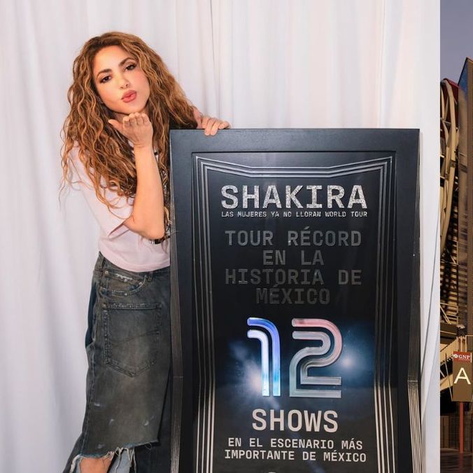 Shakira rompe récord de conciertos realizados en Estadio GNP Seguros| Foto: shakira