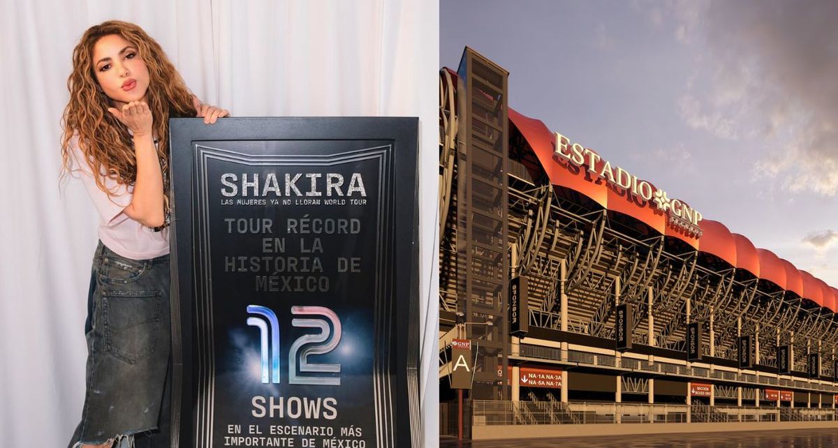 Shakira rompe récord de conciertos realizados en Estadio GNP Seguros| Foto: shakira