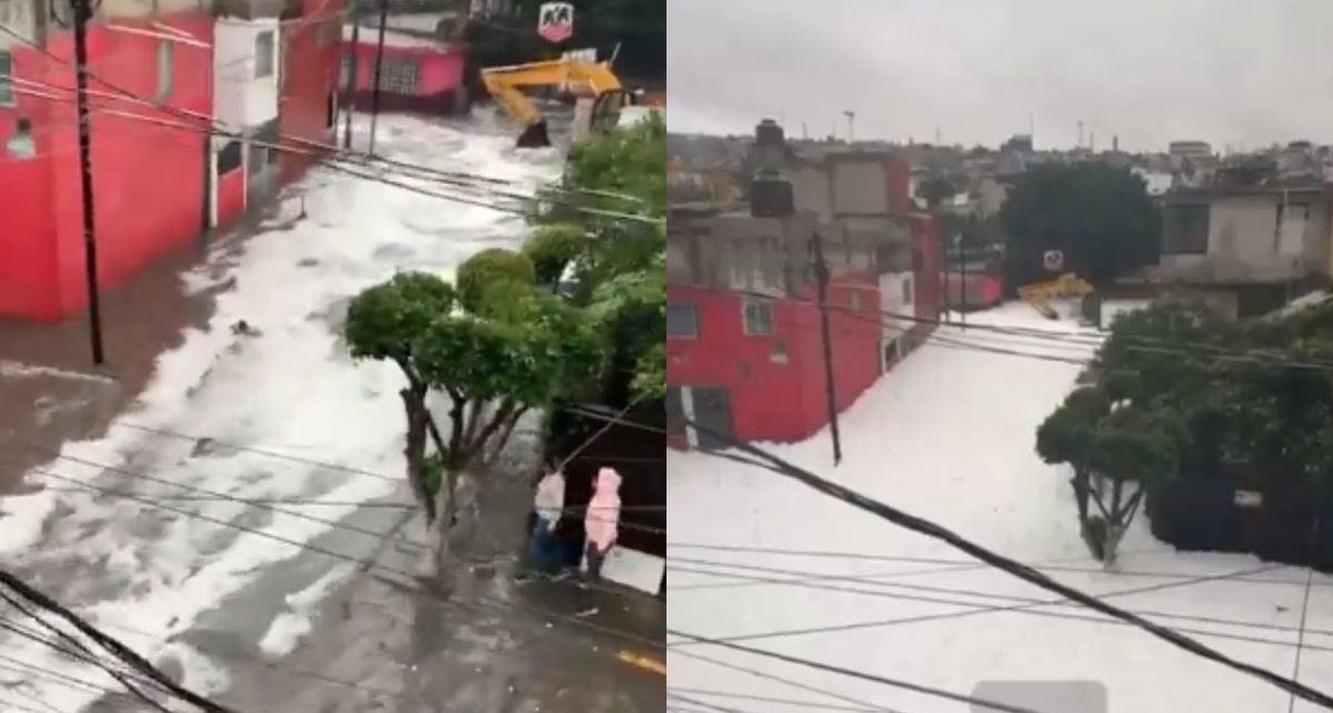 Inundaciones en Naucalpan tras el desbordamiento de la Presa de los Cuartos| Foto: X