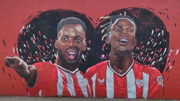 Mural del Athletic Club de los hermanos Williams. (Foto: @AthleticClub)