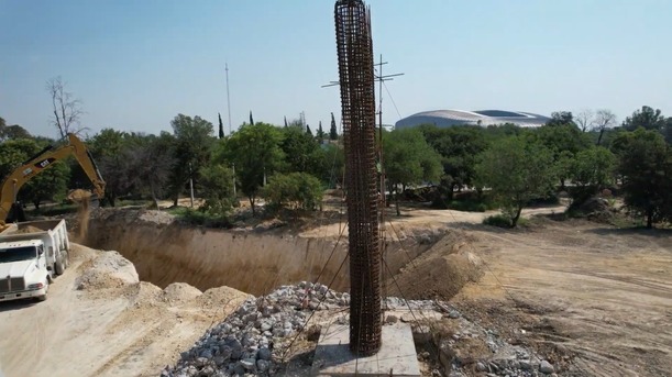 Se espera tener listo el Parque del Agua en marzo 2026. (Foto: Cortesía)